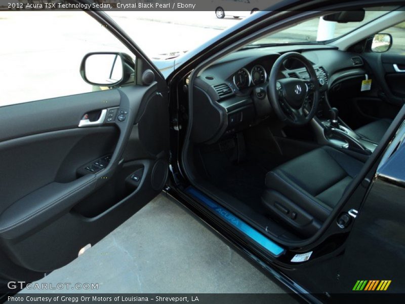 Crystal Black Pearl / Ebony 2012 Acura TSX Technology Sedan