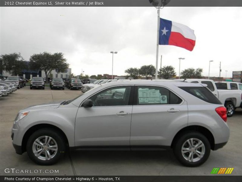 Silver Ice Metallic / Jet Black 2012 Chevrolet Equinox LS