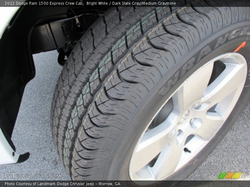 Bright White / Dark Slate Gray/Medium Graystone 2012 Dodge Ram 1500 Express Crew Cab