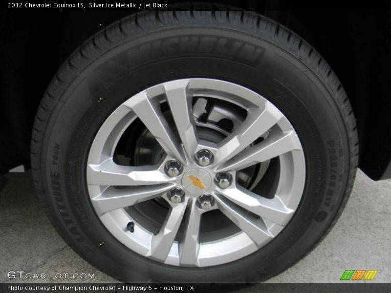 Silver Ice Metallic / Jet Black 2012 Chevrolet Equinox LS