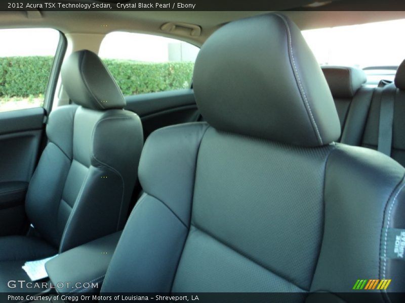 Crystal Black Pearl / Ebony 2012 Acura TSX Technology Sedan