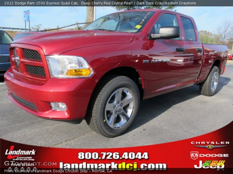 Deep Cherry Red Crystal Pearl / Dark Slate Gray/Medium Graystone 2012 Dodge Ram 1500 Express Quad Cab