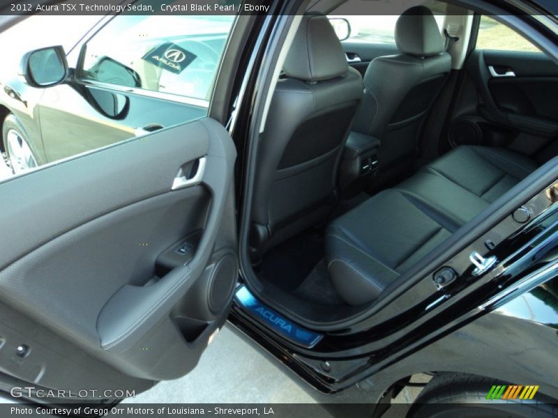 Crystal Black Pearl / Ebony 2012 Acura TSX Technology Sedan