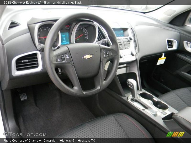 Silver Ice Metallic / Jet Black 2012 Chevrolet Equinox LS