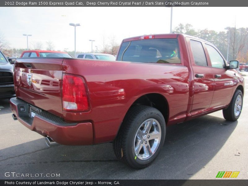 Deep Cherry Red Crystal Pearl / Dark Slate Gray/Medium Graystone 2012 Dodge Ram 1500 Express Quad Cab