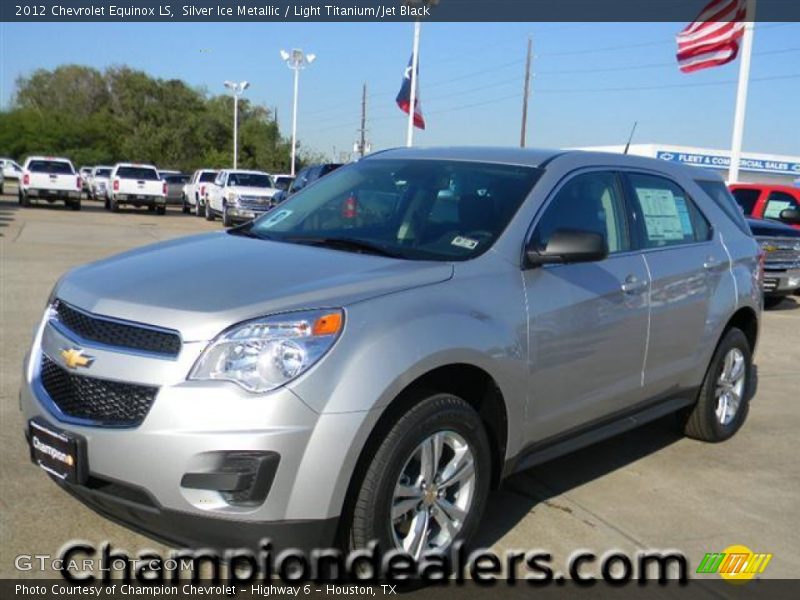 Silver Ice Metallic / Light Titanium/Jet Black 2012 Chevrolet Equinox LS