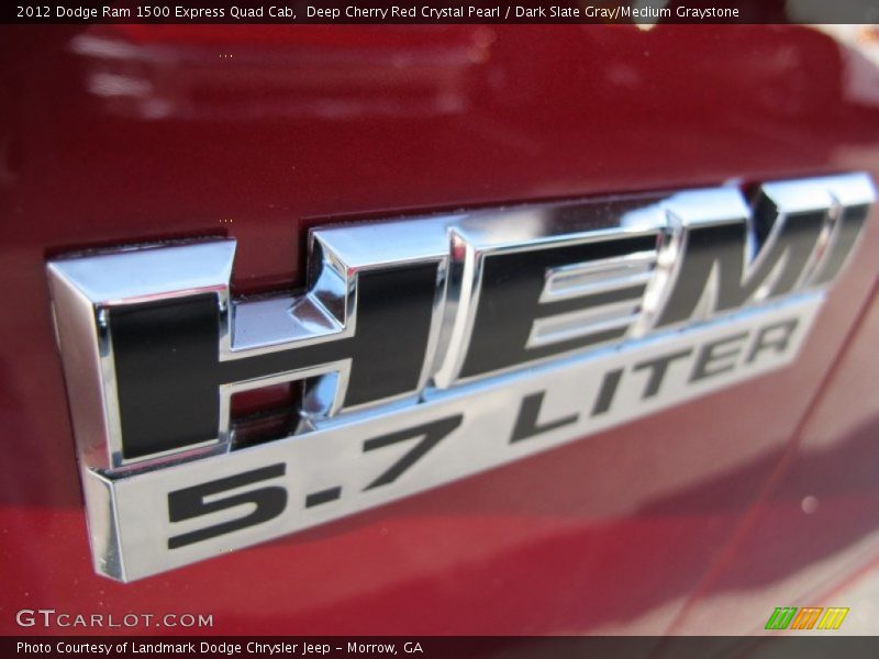 Deep Cherry Red Crystal Pearl / Dark Slate Gray/Medium Graystone 2012 Dodge Ram 1500 Express Quad Cab