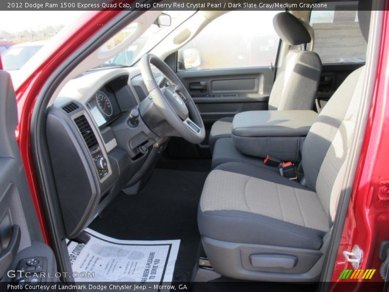 Deep Cherry Red Crystal Pearl / Dark Slate Gray/Medium Graystone 2012 Dodge Ram 1500 Express Quad Cab