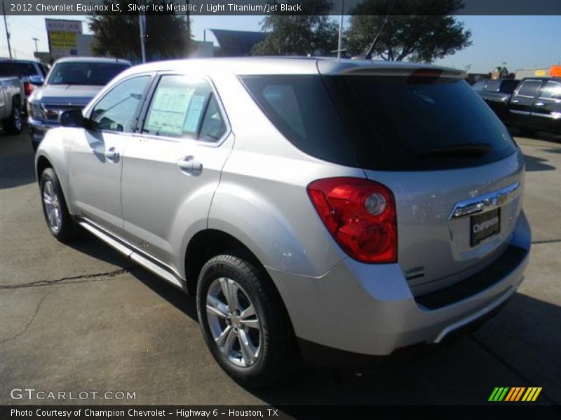 Silver Ice Metallic / Light Titanium/Jet Black 2012 Chevrolet Equinox LS