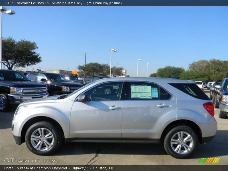 Silver Ice Metallic / Light Titanium/Jet Black 2012 Chevrolet Equinox LS