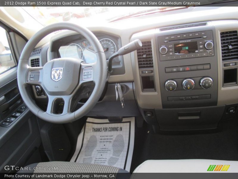 Deep Cherry Red Crystal Pearl / Dark Slate Gray/Medium Graystone 2012 Dodge Ram 1500 Express Quad Cab
