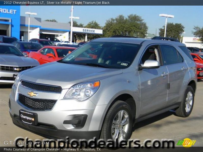 Silver Ice Metallic / Light Titanium/Jet Black 2012 Chevrolet Equinox LT