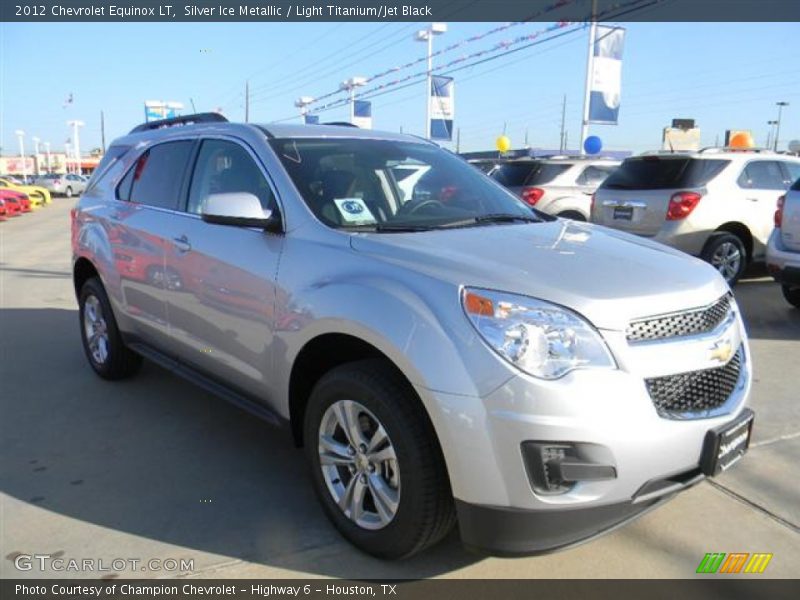 Silver Ice Metallic / Light Titanium/Jet Black 2012 Chevrolet Equinox LT