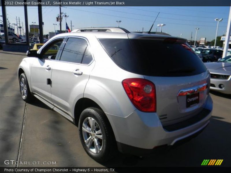 Silver Ice Metallic / Light Titanium/Jet Black 2012 Chevrolet Equinox LT