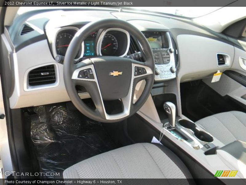 Silver Ice Metallic / Light Titanium/Jet Black 2012 Chevrolet Equinox LT
