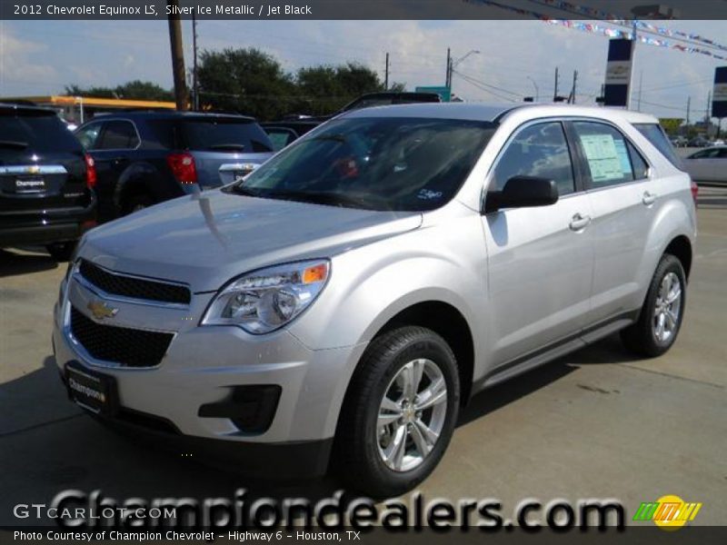 Silver Ice Metallic / Jet Black 2012 Chevrolet Equinox LS