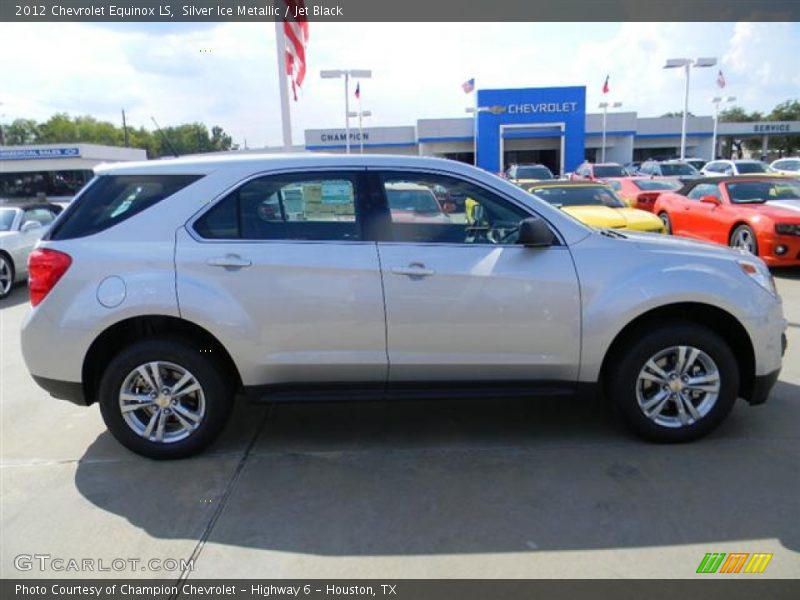Silver Ice Metallic / Jet Black 2012 Chevrolet Equinox LS