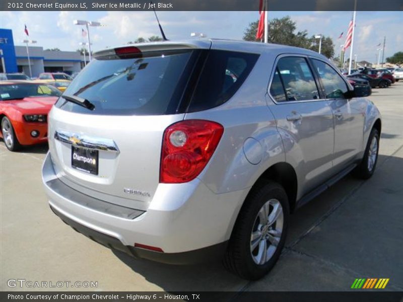 Silver Ice Metallic / Jet Black 2012 Chevrolet Equinox LS