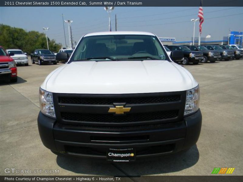 Summit White / Dark Titanium 2011 Chevrolet Silverado 1500 Extended Cab
