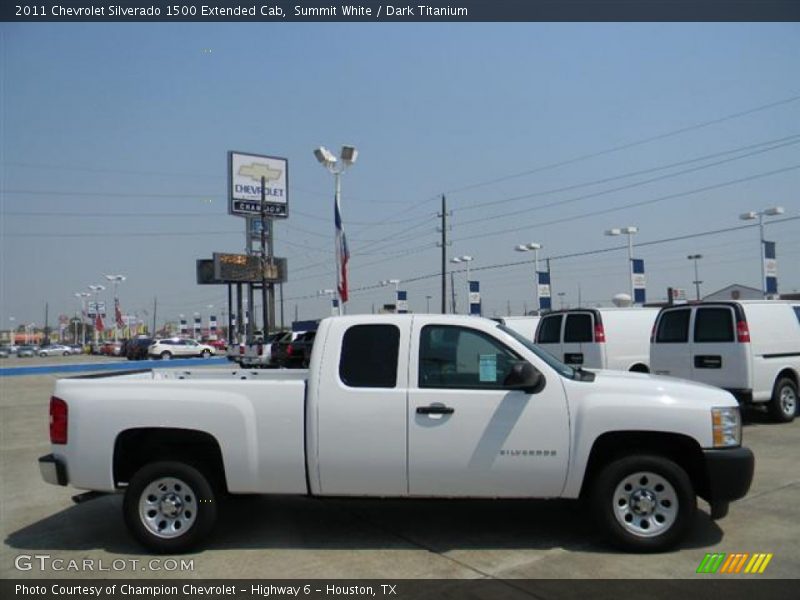Summit White / Dark Titanium 2011 Chevrolet Silverado 1500 Extended Cab