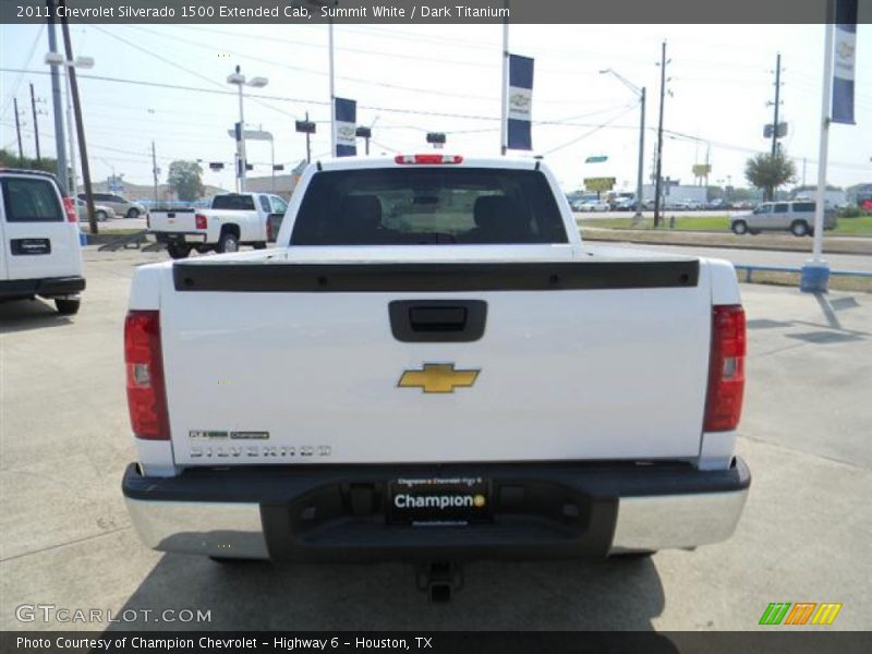 Summit White / Dark Titanium 2011 Chevrolet Silverado 1500 Extended Cab