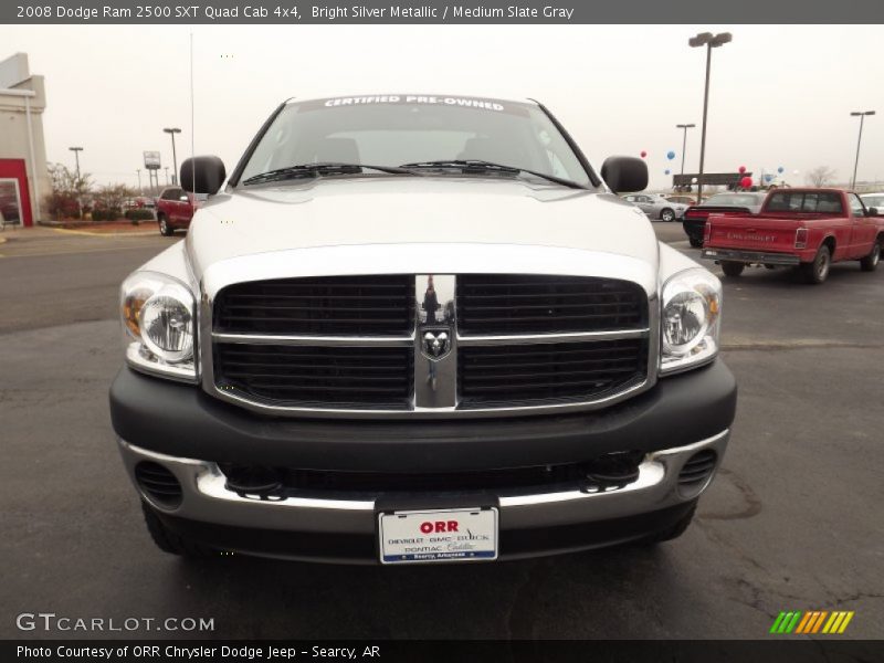 Bright Silver Metallic / Medium Slate Gray 2008 Dodge Ram 2500 SXT Quad Cab 4x4