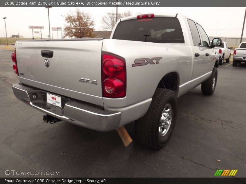 Bright Silver Metallic / Medium Slate Gray 2008 Dodge Ram 2500 SXT Quad Cab 4x4