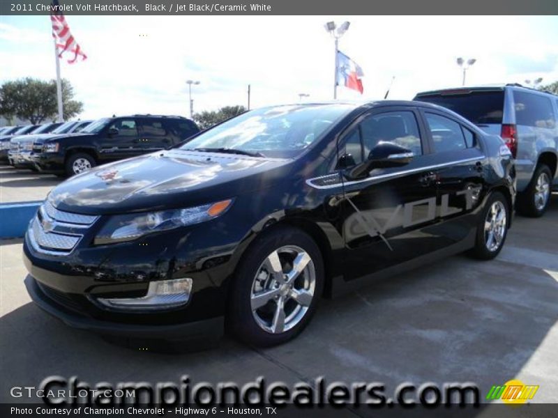 Black / Jet Black/Ceramic White 2011 Chevrolet Volt Hatchback