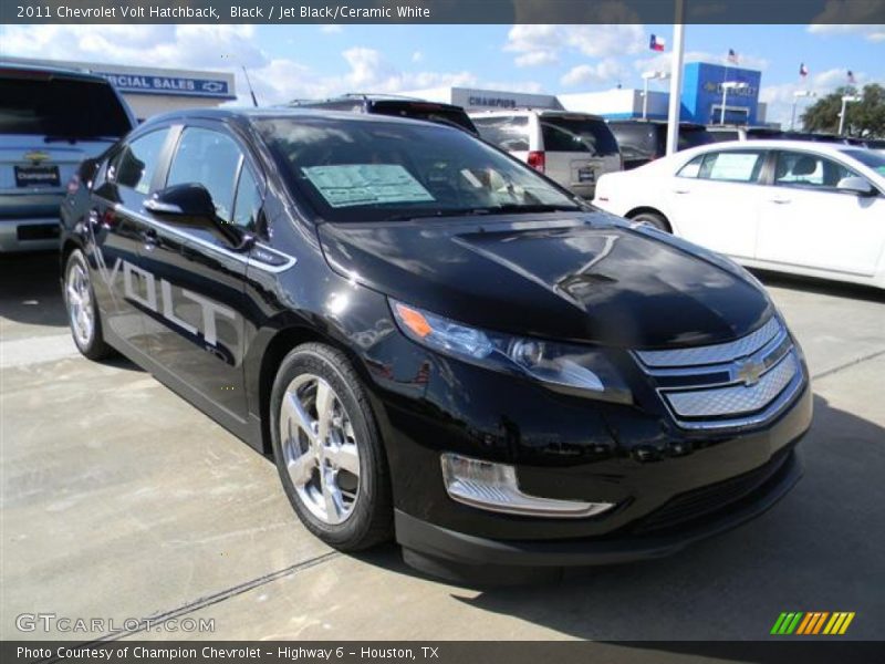Black / Jet Black/Ceramic White 2011 Chevrolet Volt Hatchback