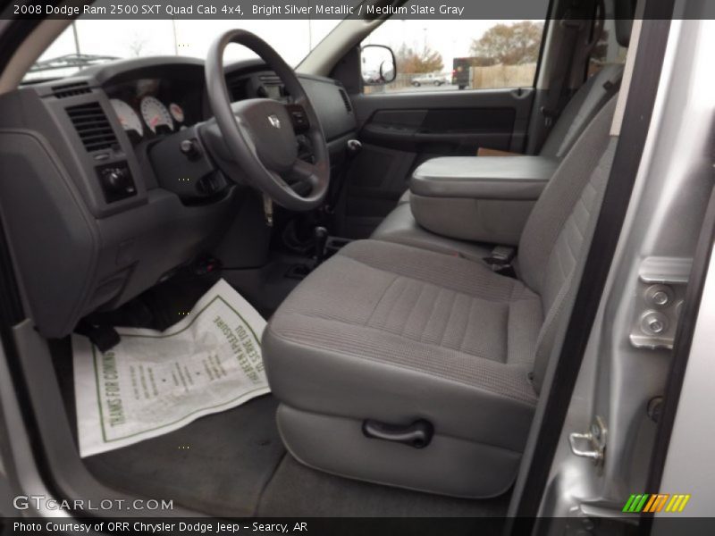 Bright Silver Metallic / Medium Slate Gray 2008 Dodge Ram 2500 SXT Quad Cab 4x4