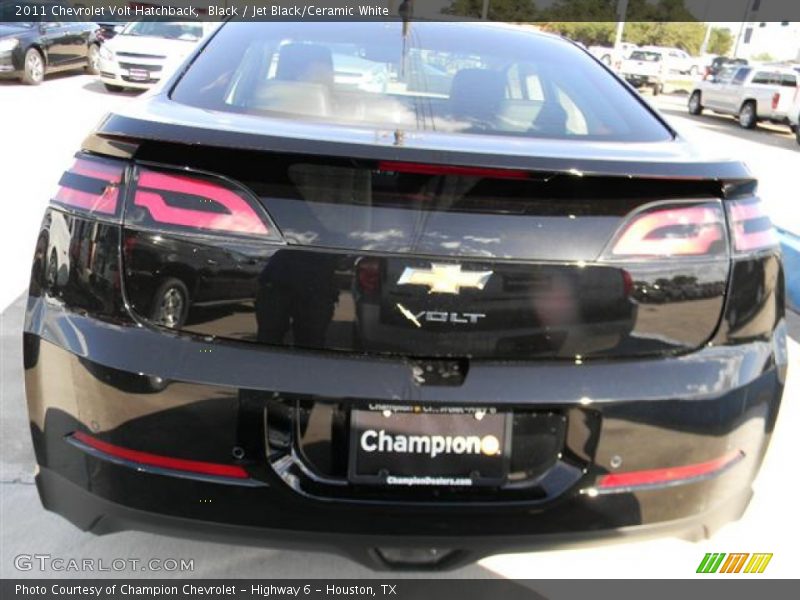 Black / Jet Black/Ceramic White 2011 Chevrolet Volt Hatchback