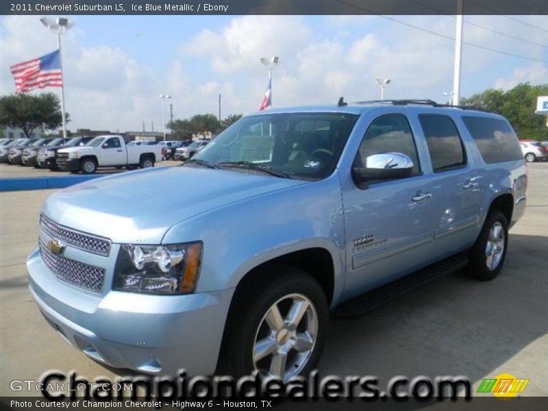 Ice Blue Metallic / Ebony 2011 Chevrolet Suburban LS