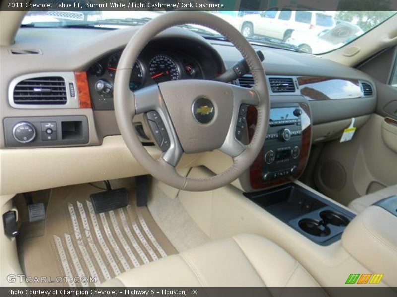 Summit White / Light Cashmere/Dark Cashmere 2011 Chevrolet Tahoe LT