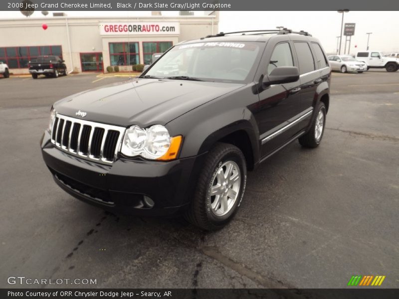 Black / Dark Slate Gray/Light Graystone 2008 Jeep Grand Cherokee Limited