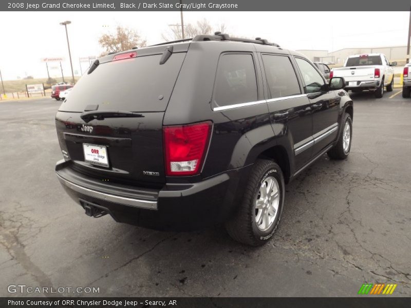 Black / Dark Slate Gray/Light Graystone 2008 Jeep Grand Cherokee Limited