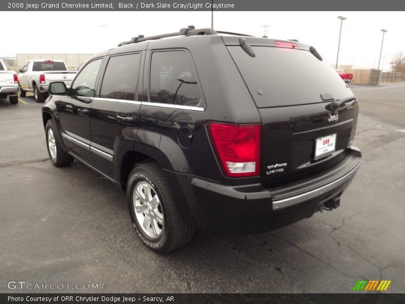 Black / Dark Slate Gray/Light Graystone 2008 Jeep Grand Cherokee Limited