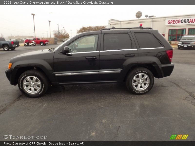 Black / Dark Slate Gray/Light Graystone 2008 Jeep Grand Cherokee Limited