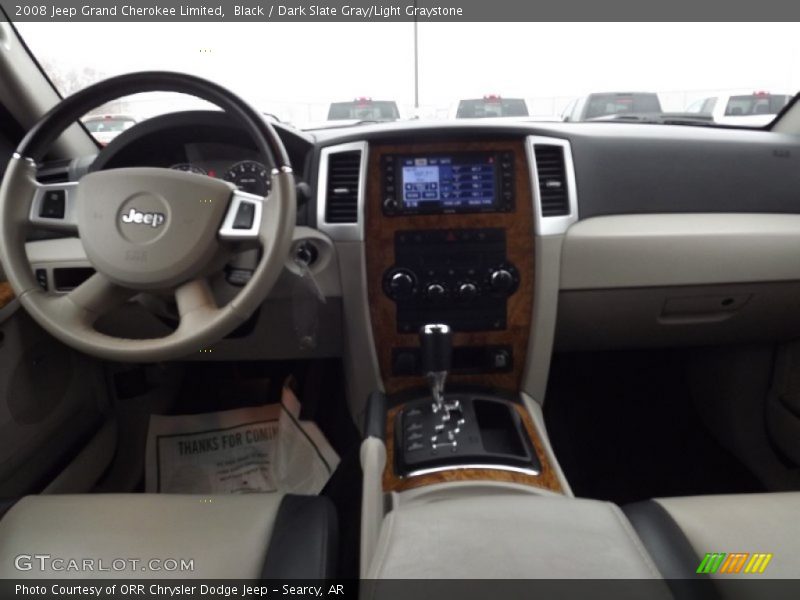 Black / Dark Slate Gray/Light Graystone 2008 Jeep Grand Cherokee Limited