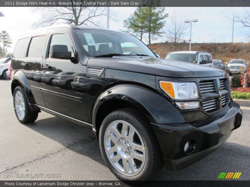 Brilliant Black Crystal Pearl / Dark Slate Gray 2011 Dodge Nitro Heat 4.0