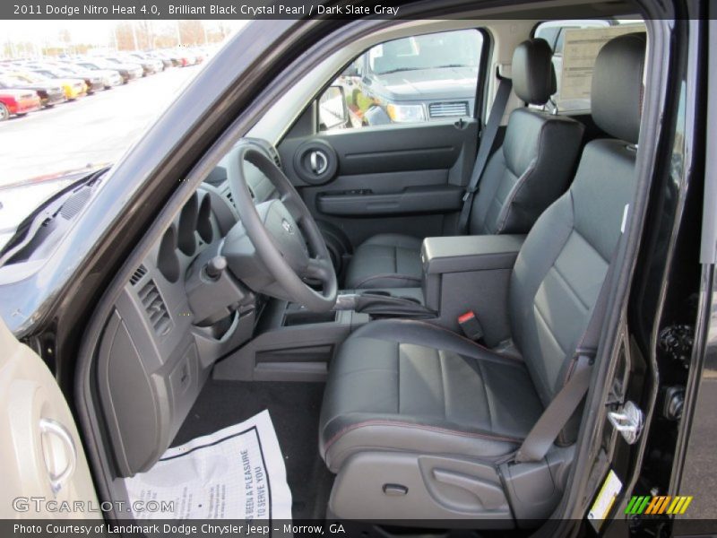 Brilliant Black Crystal Pearl / Dark Slate Gray 2011 Dodge Nitro Heat 4.0