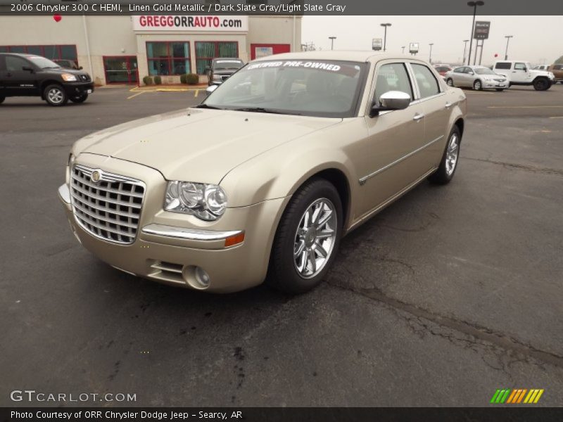 Linen Gold Metallic / Dark Slate Gray/Light Slate Gray 2006 Chrysler 300 C HEMI
