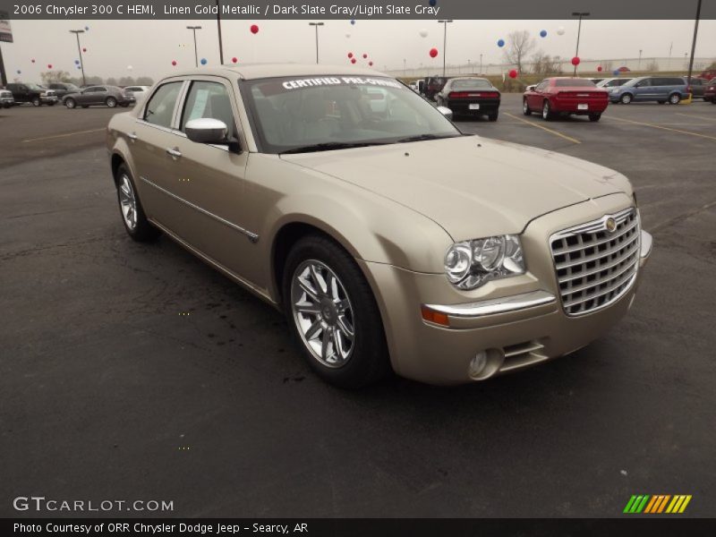 Linen Gold Metallic / Dark Slate Gray/Light Slate Gray 2006 Chrysler 300 C HEMI
