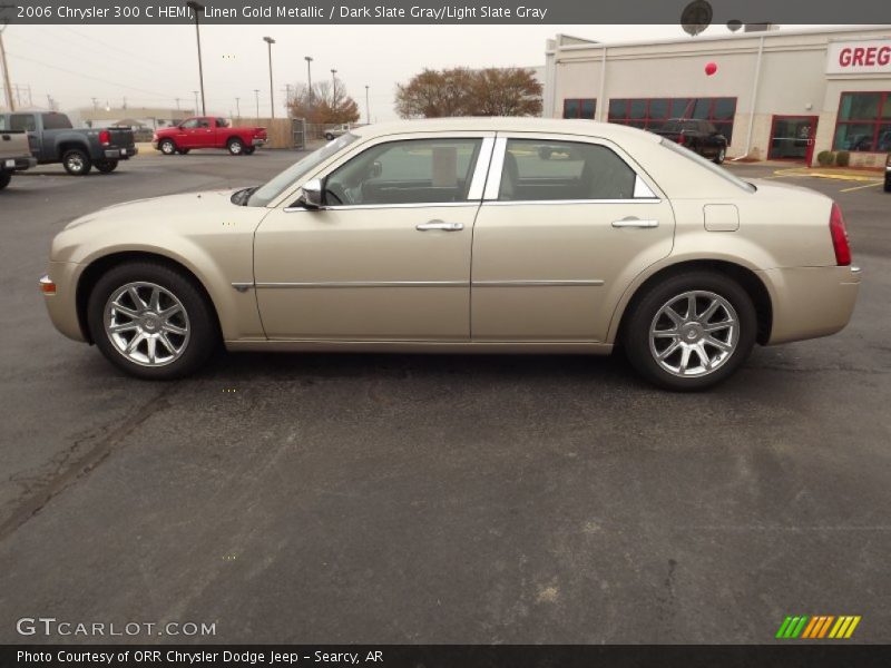 Linen Gold Metallic / Dark Slate Gray/Light Slate Gray 2006 Chrysler 300 C HEMI