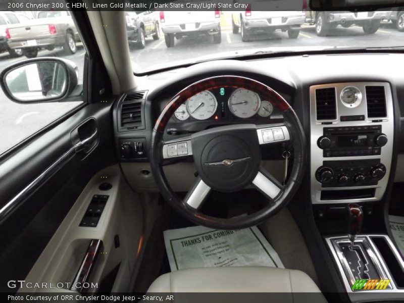 Linen Gold Metallic / Dark Slate Gray/Light Slate Gray 2006 Chrysler 300 C HEMI