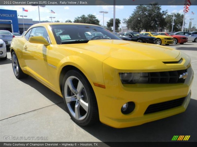 Rally Yellow / Black 2011 Chevrolet Camaro SS/RS Coupe