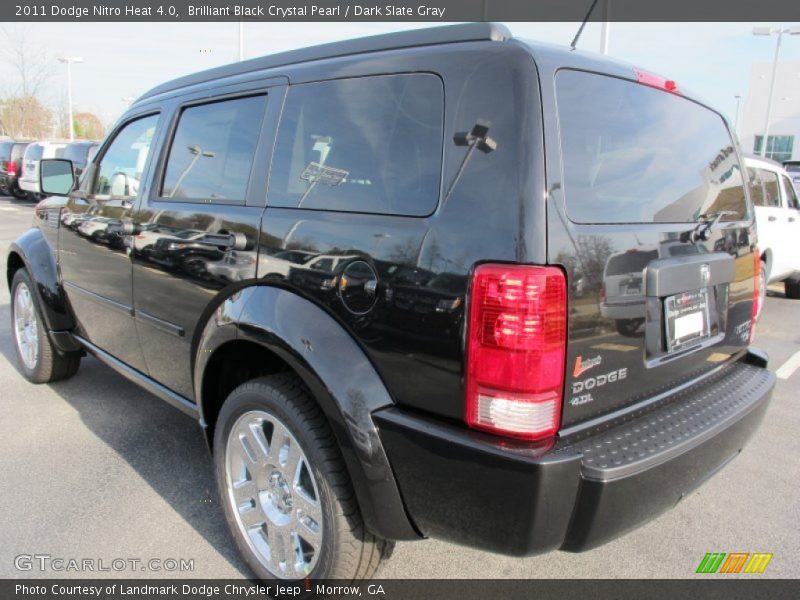 Brilliant Black Crystal Pearl / Dark Slate Gray 2011 Dodge Nitro Heat 4.0