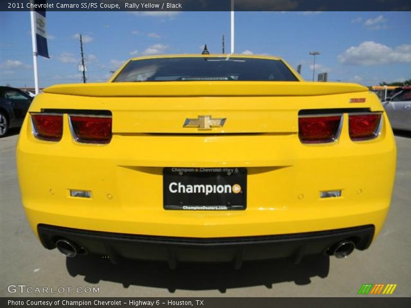 Rally Yellow / Black 2011 Chevrolet Camaro SS/RS Coupe