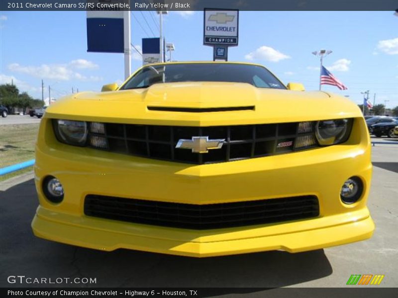 Rally Yellow / Black 2011 Chevrolet Camaro SS/RS Convertible