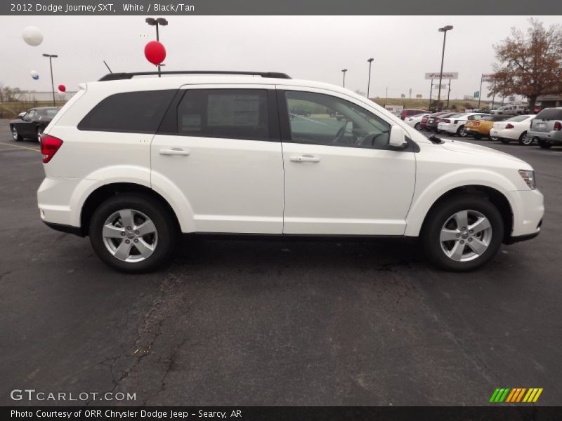 White / Black/Tan 2012 Dodge Journey SXT