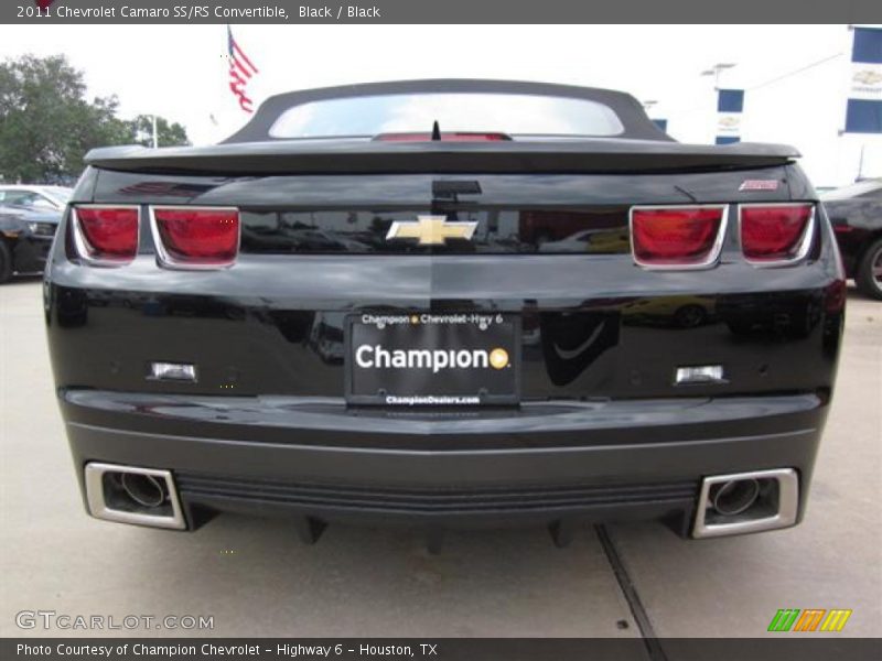 Black / Black 2011 Chevrolet Camaro SS/RS Convertible
